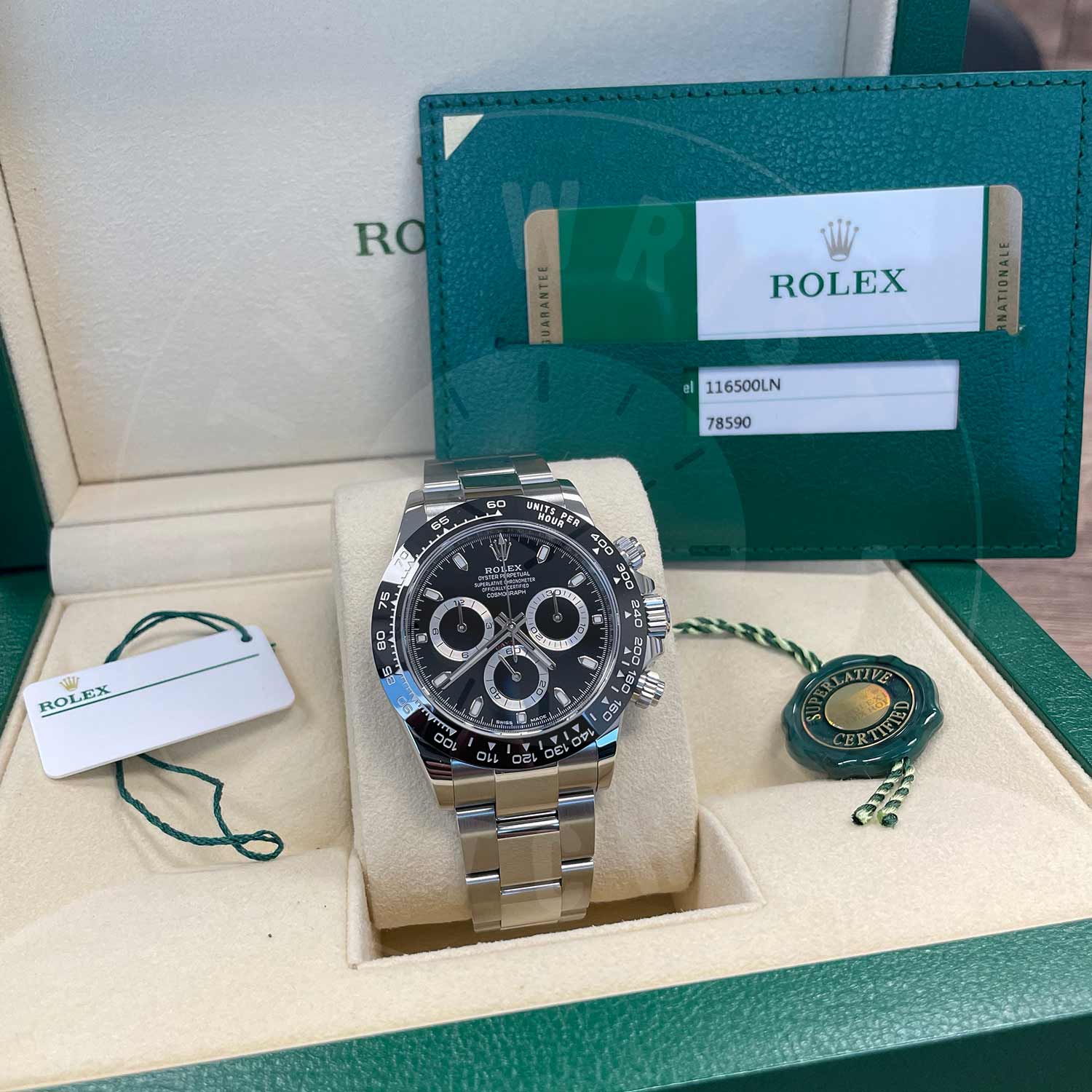 Rolex Daytona 116500LN-0002 Stainless Steel/Oystersteel Black Index Dial