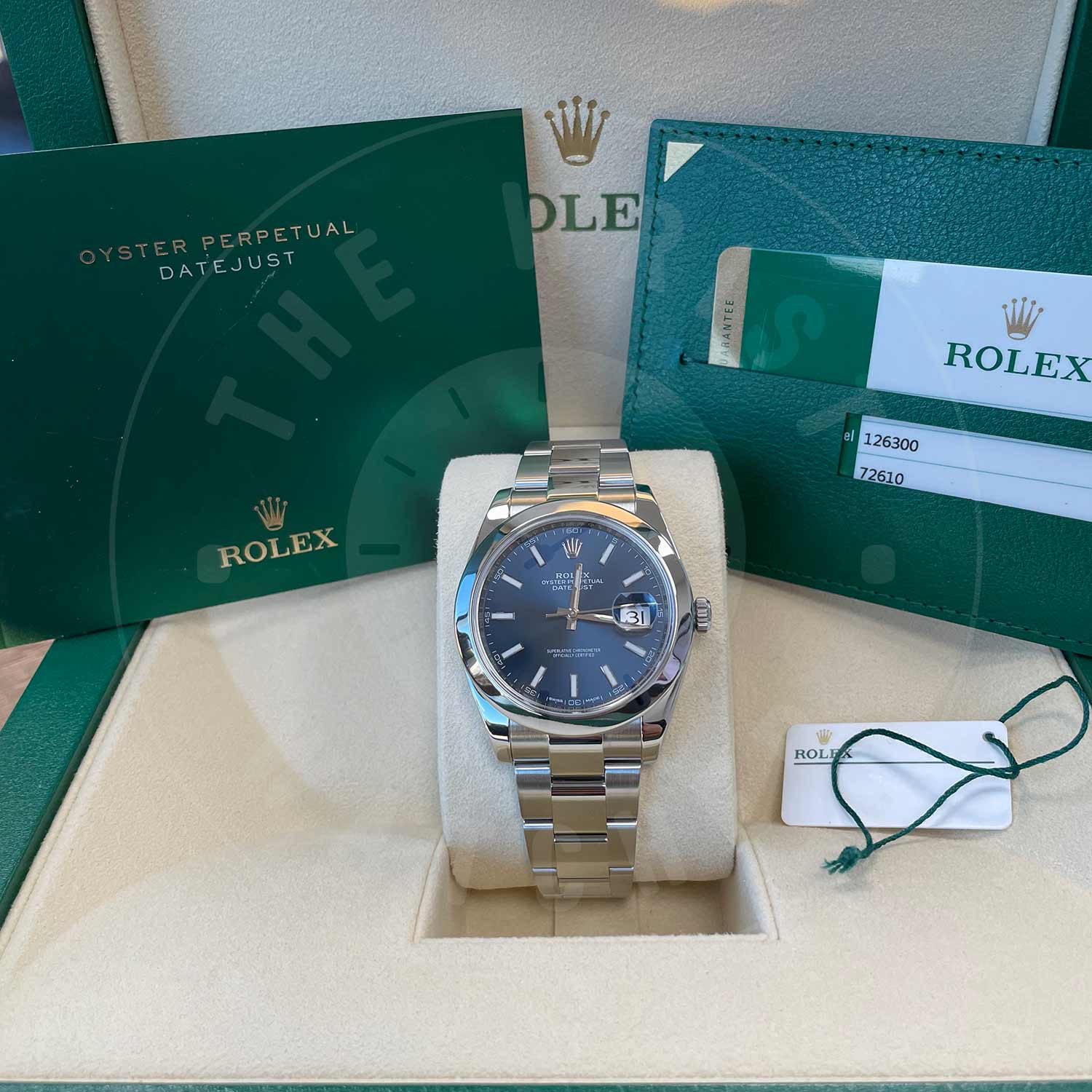 Rolex Datejust 126300 BLIO Stainless Steel Blue Index