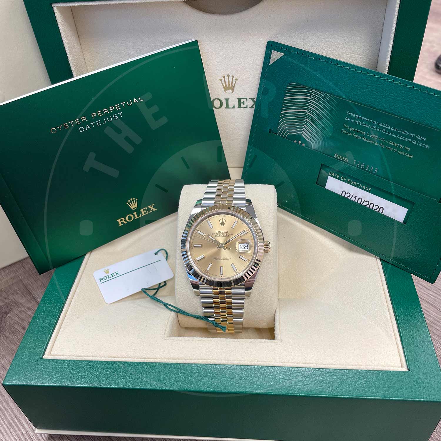Rolex Datejust 126333 CHIJ Stainless Steel Champagne Index