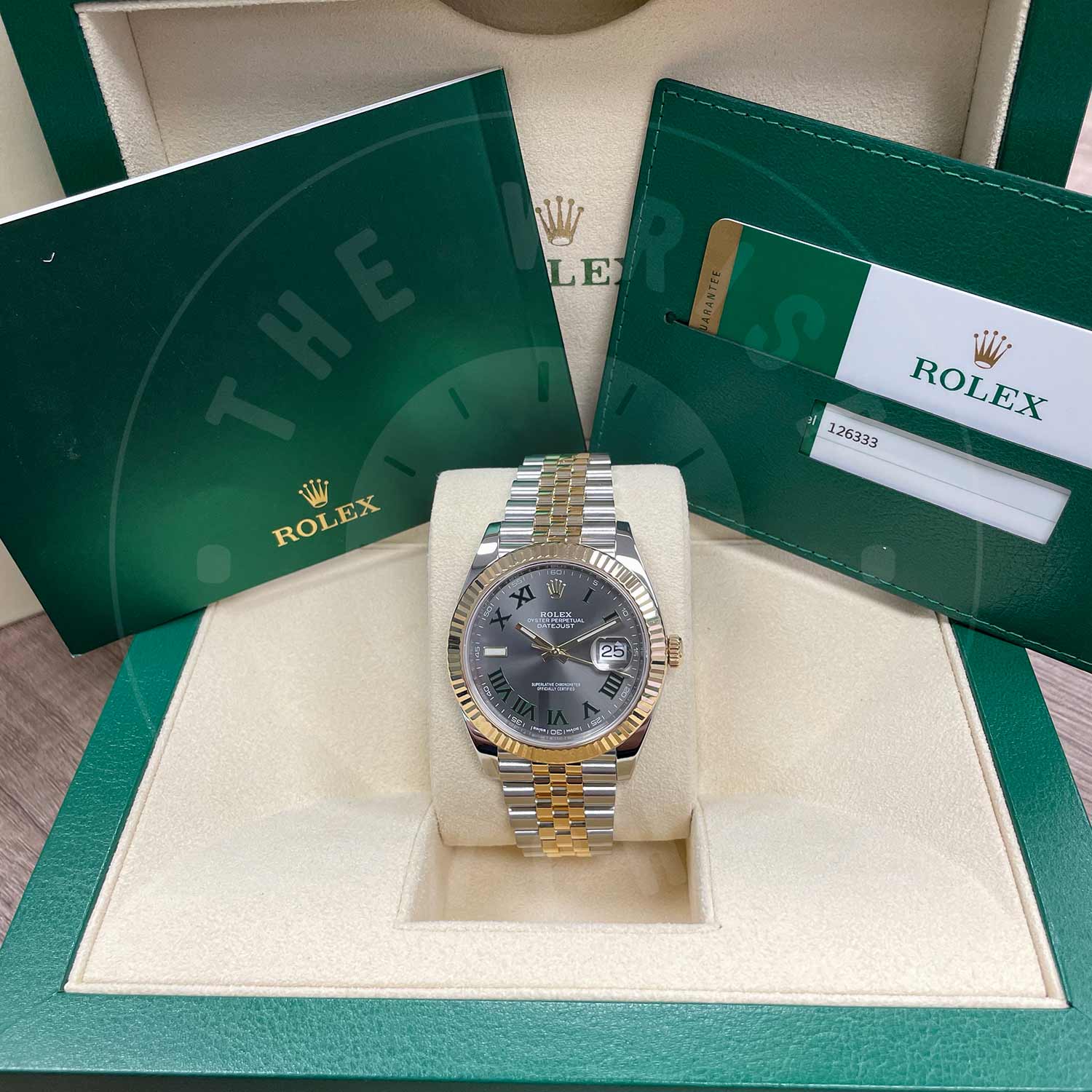 Rolex Datejust 126333 SLGRJ Stainless Steel Slate Green Roman