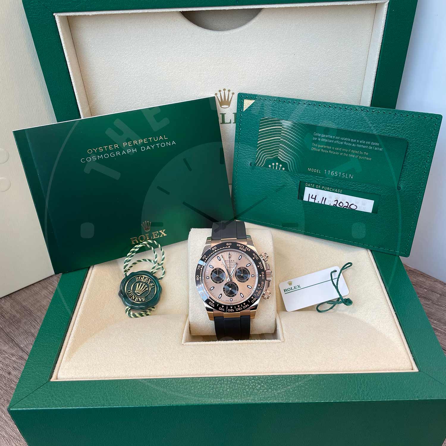 Rolex Daytona 116515LN 18ct Everose Gold Pink Index