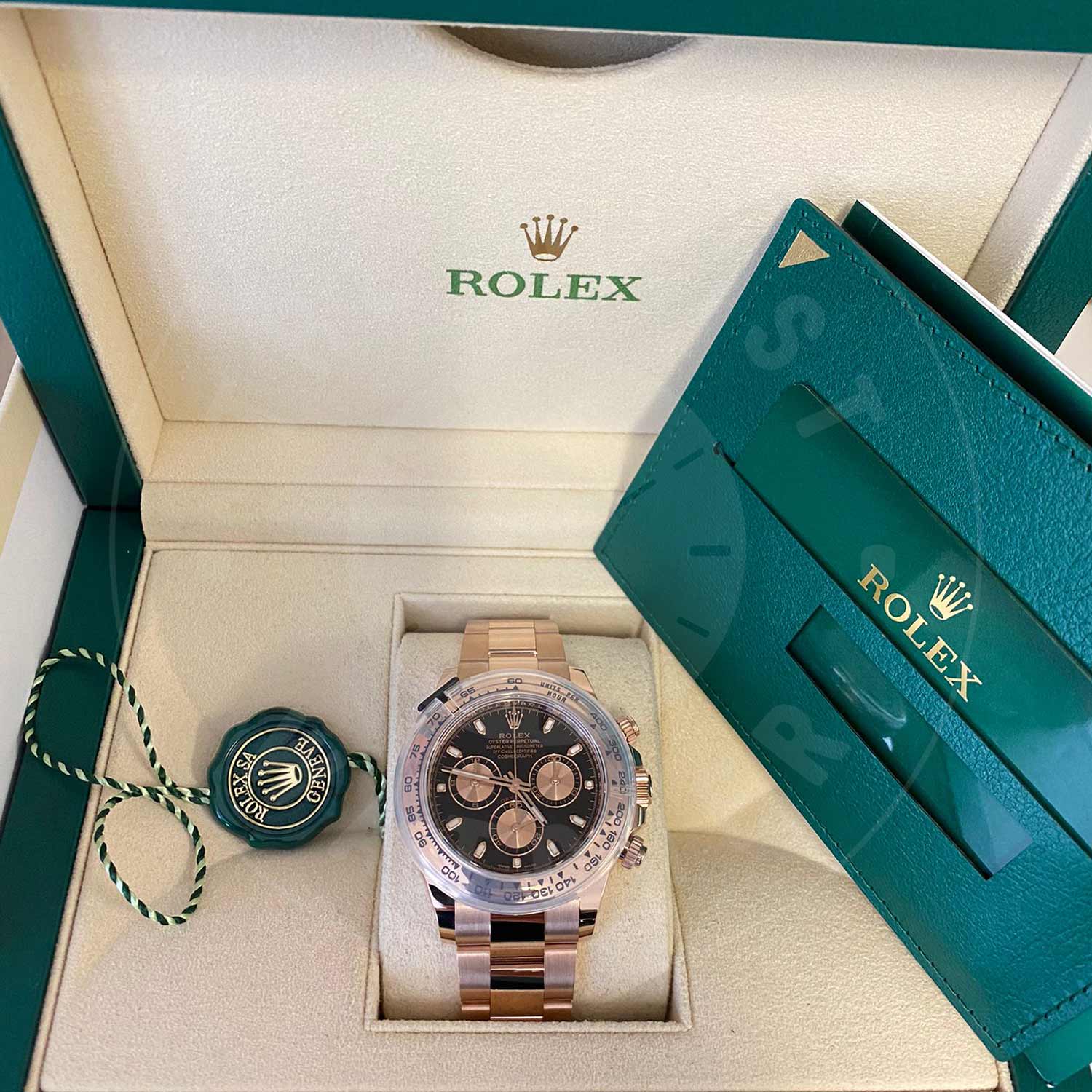 Rolex Daytona 116505-0008 18ct Everose Gold Black Index