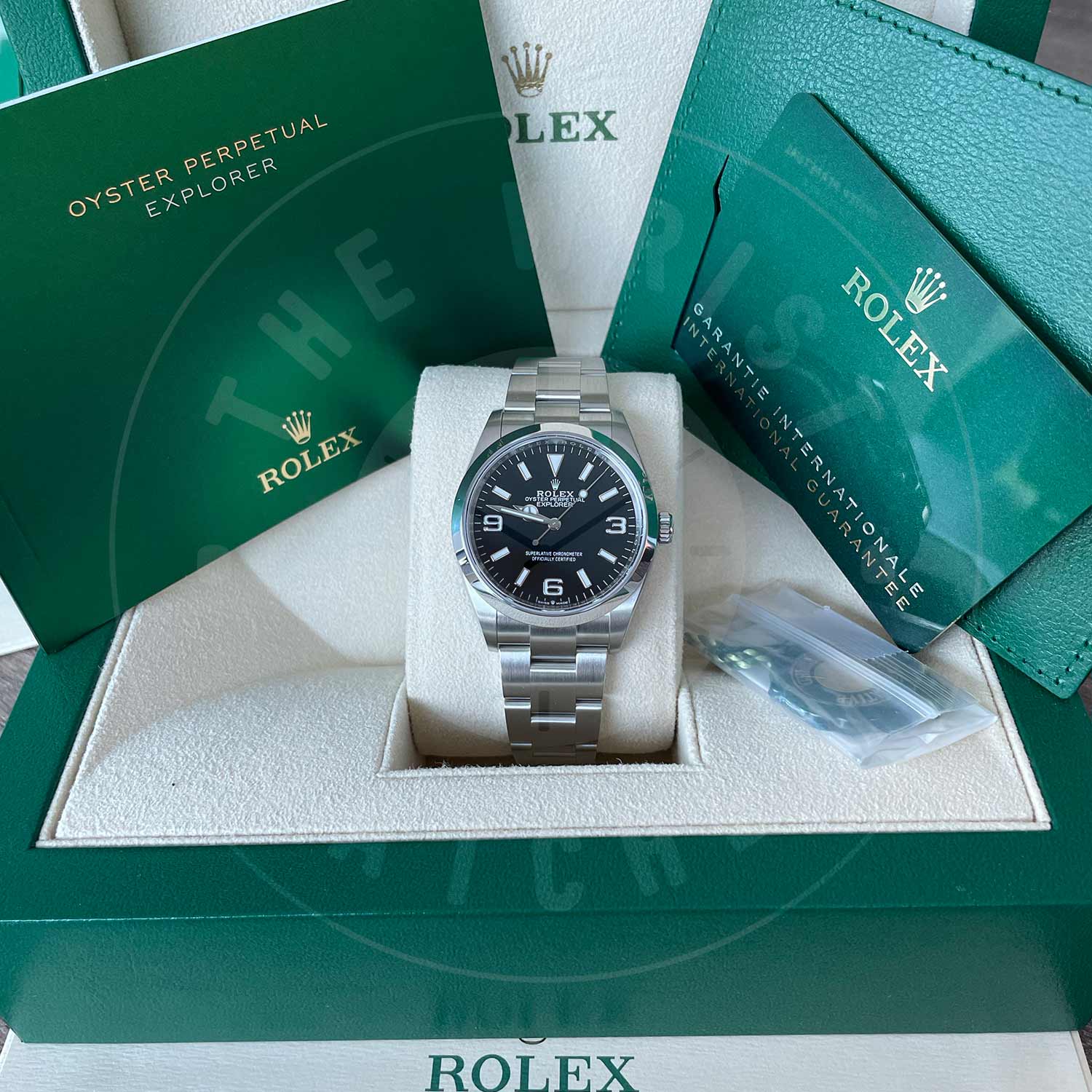 Rolex Explorer 214270-0001 Stainless Steel/Oystersteel Black Index Arabic 3,6,9