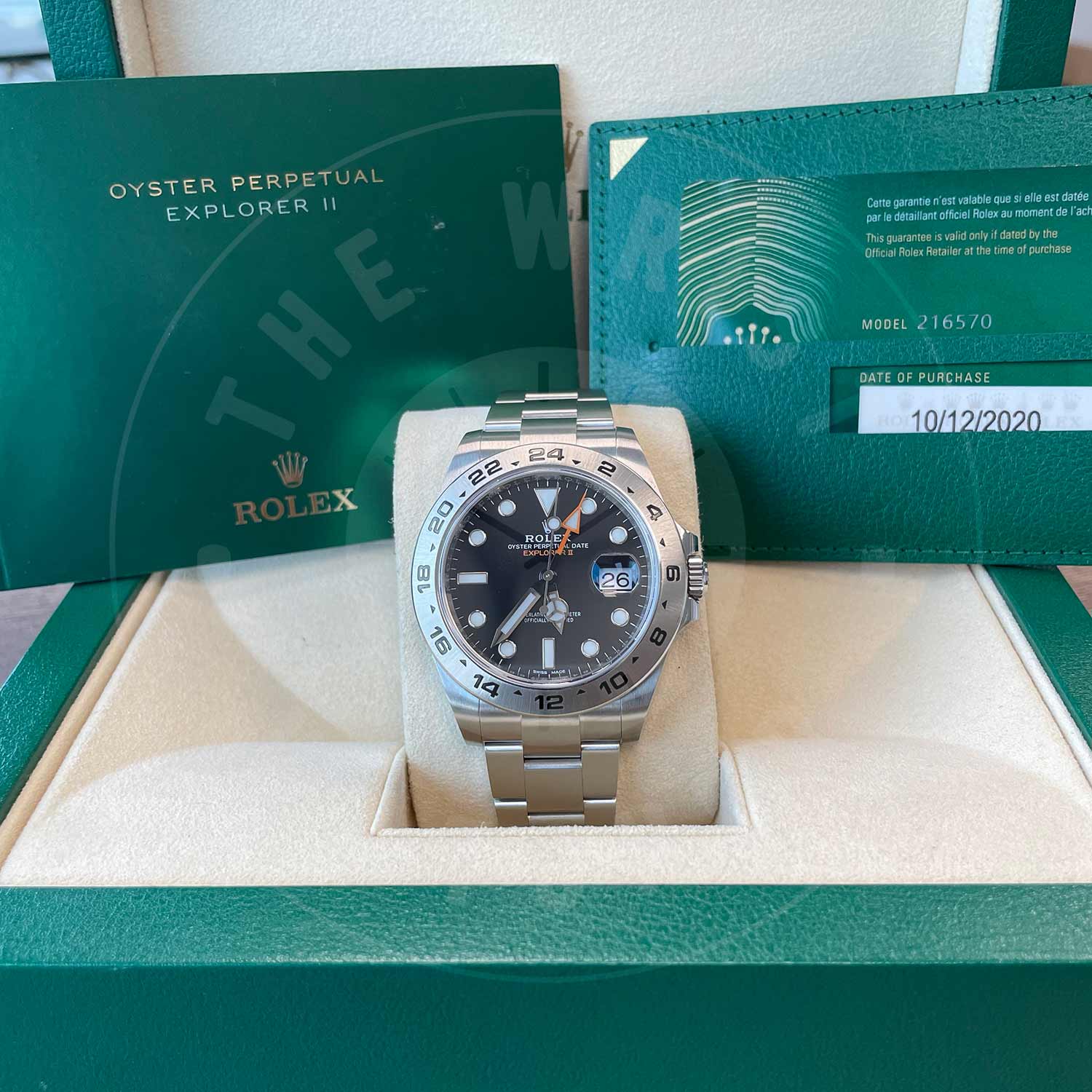 Rolex Explorer II 216570-0002 Stainless Steel/Oystersteel Black Index Dial