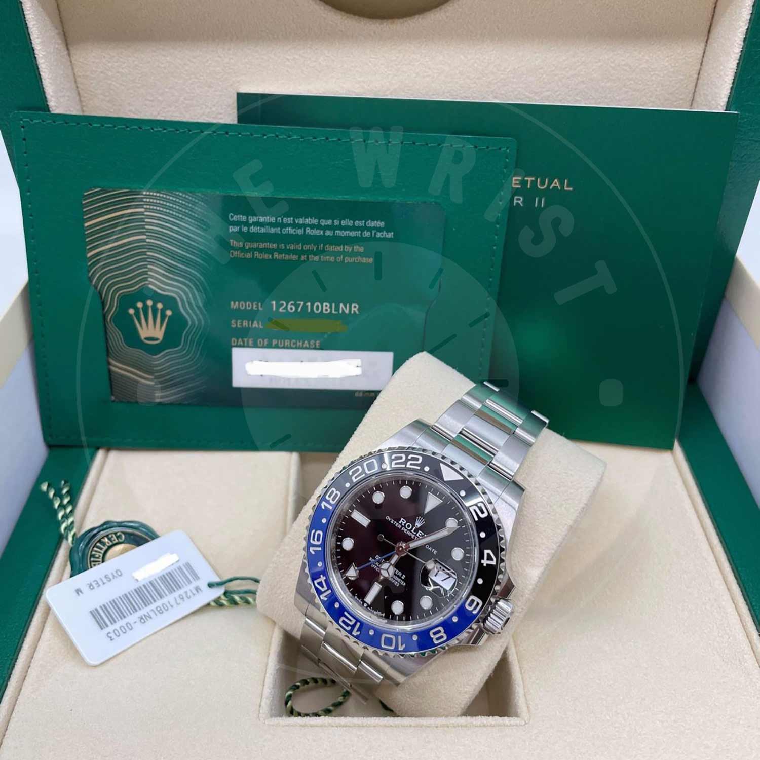 Rolex GMT-Master II M126710BLNR-0003 Stainless Steel /Oystersteel Black Index Dial