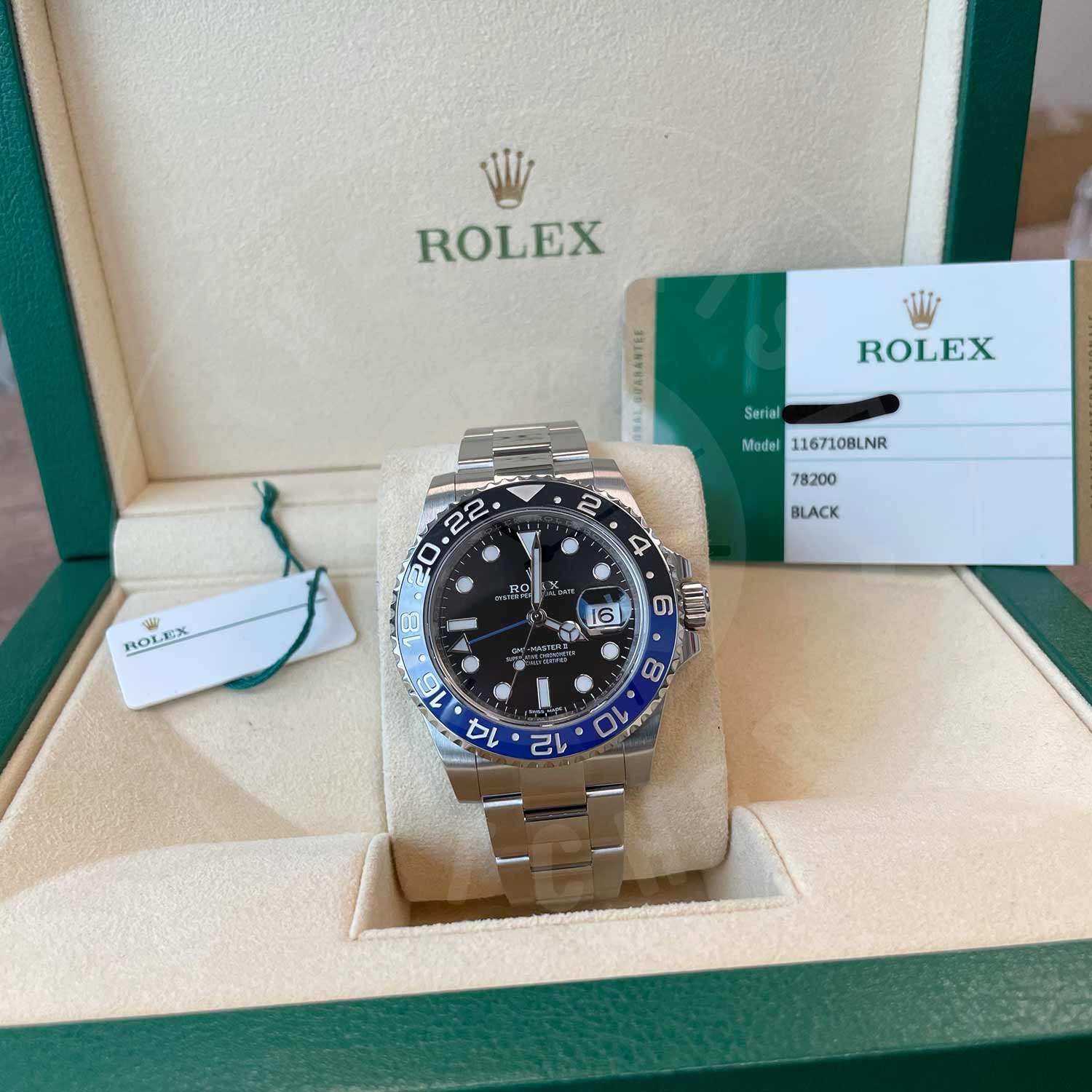 Rolex GMT-Master II M116710BLNR-0002 Stainless Steel /Oystersteel Black Index Dial