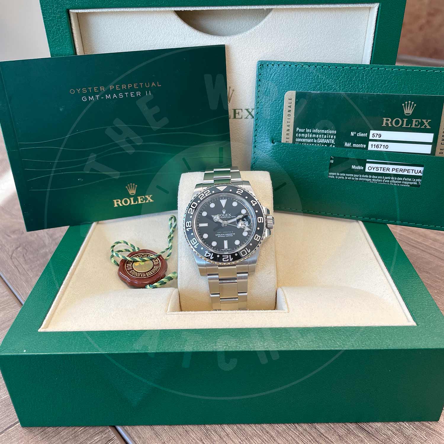 Rolex GMT-Master II M116710LN-0001 Stainless Steel /Oystersteel Black Index Dial