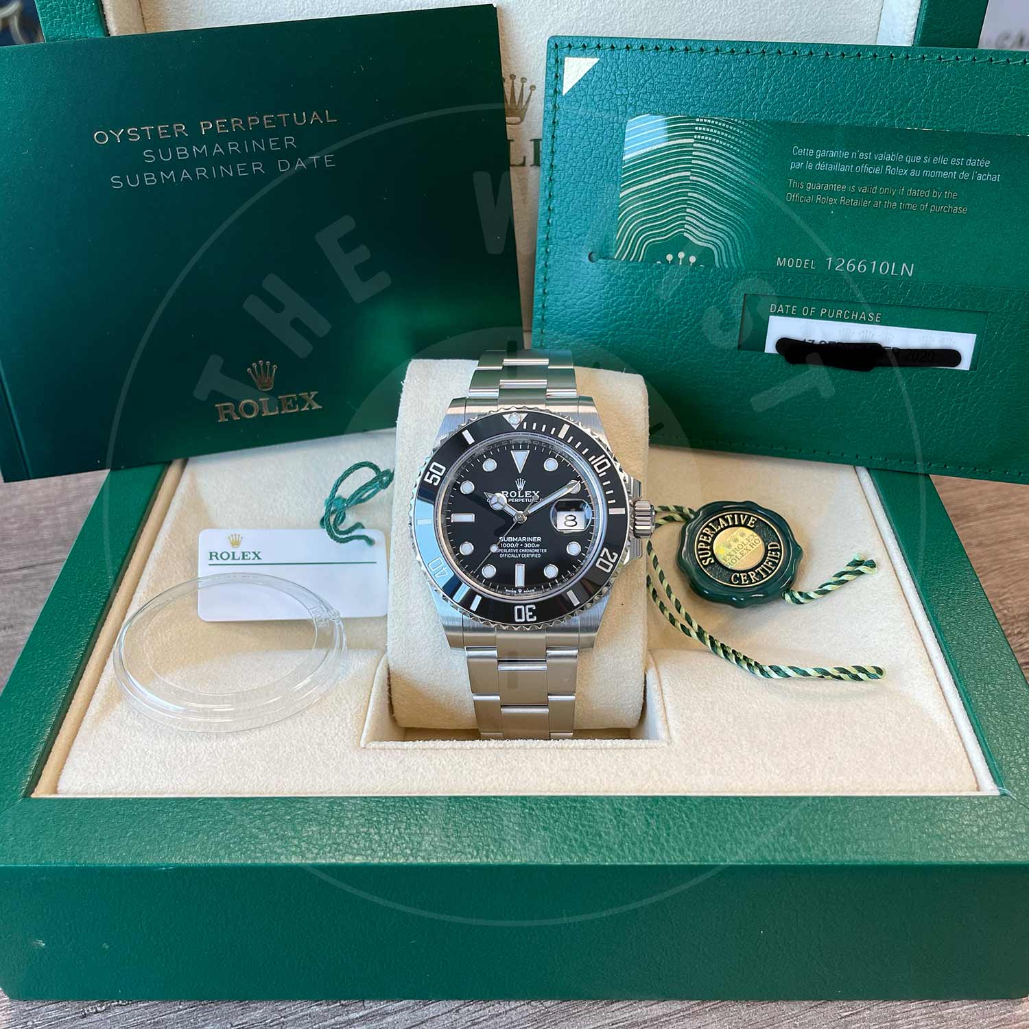 Rolex Submariner 126610LN-0001 Stainless Steel /Oystersteel Black Index Dial