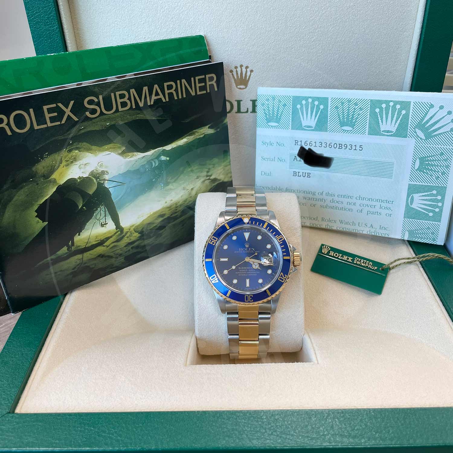 Rolex Submariner 116613LB-0005 Stainless Steel /Oystersteel Blue Index Dial