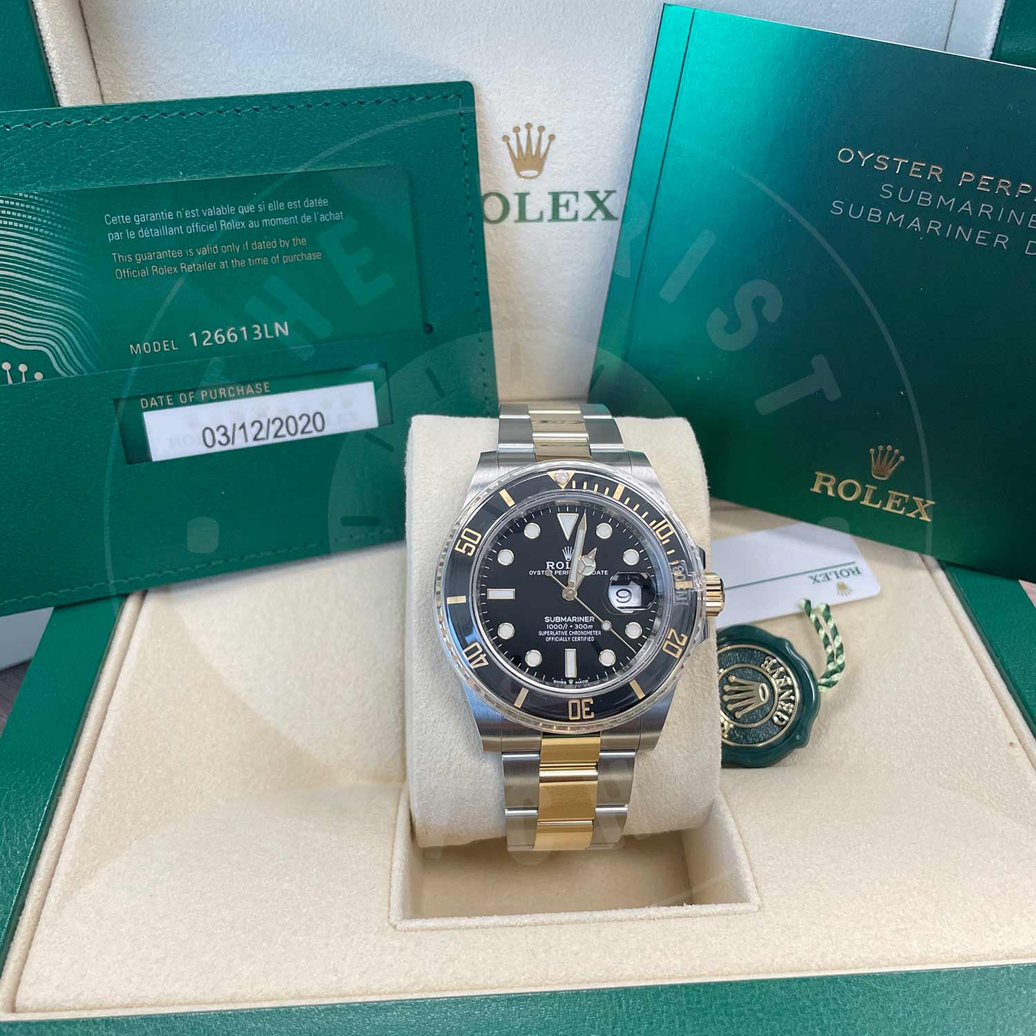 Rolex Submariner 126613LN Stainless Steel /Oystersteel Black Index Dial