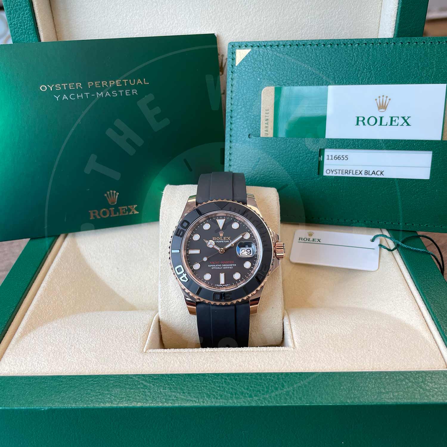 Rolex Yacht-Master 116655 18ct Everose Gold Black