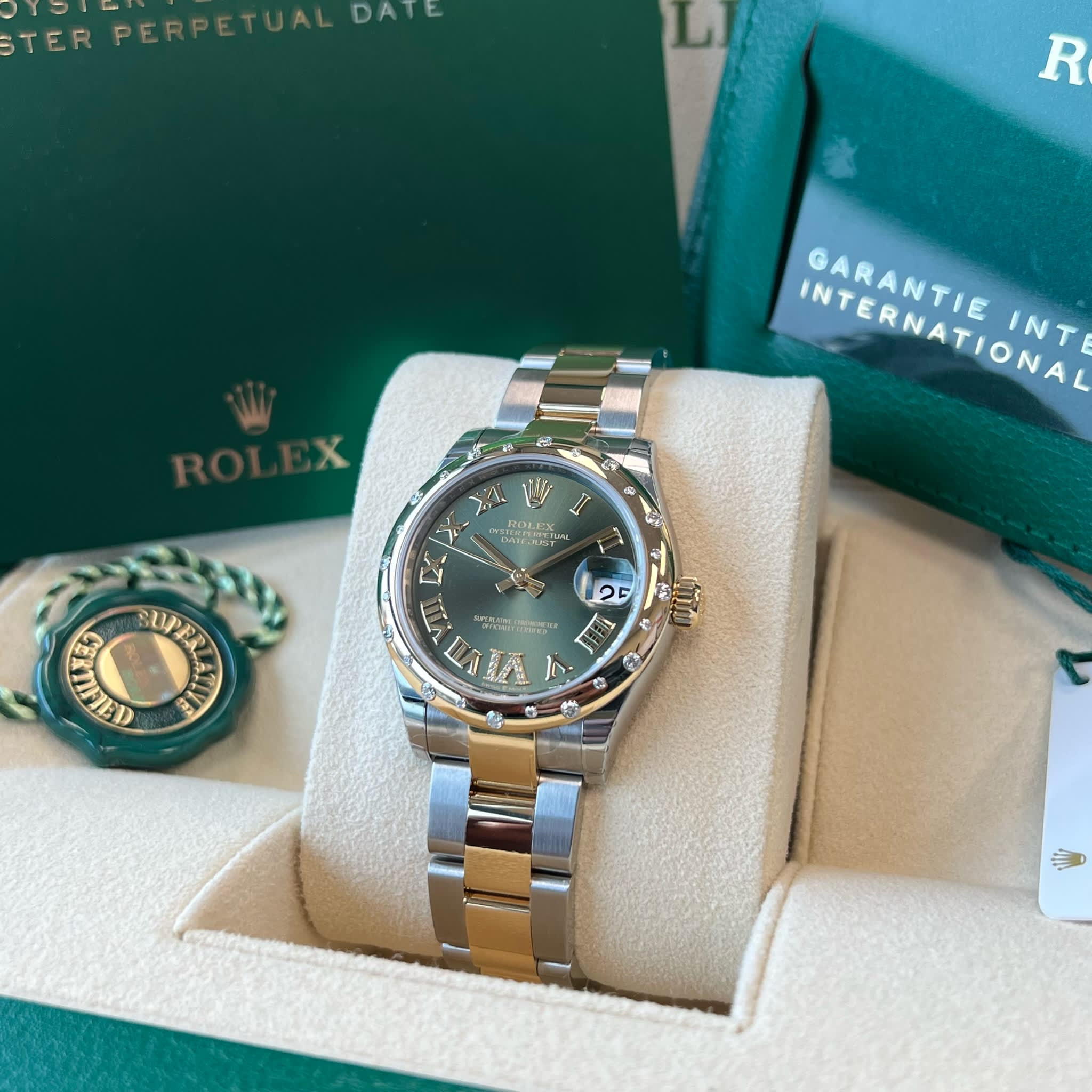 Rolex 278343RBR DateJust 31 Stainless Steel & 18K Yellow Gold