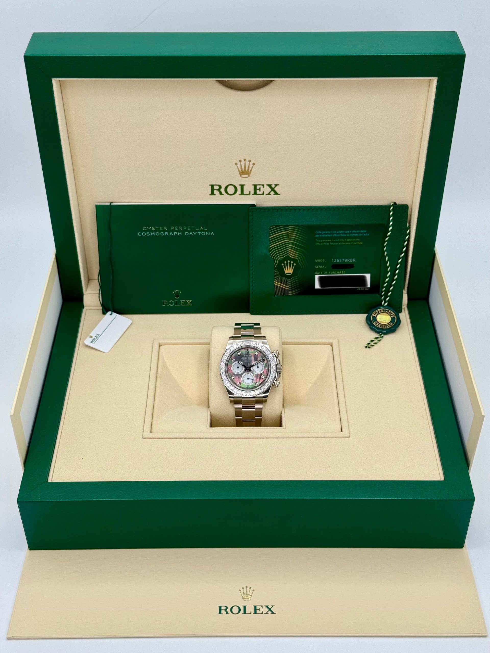 NEW 2024 Rolex Daytona 40mm 126579RBR Mother of Pearl Diamond Dial - Image 11