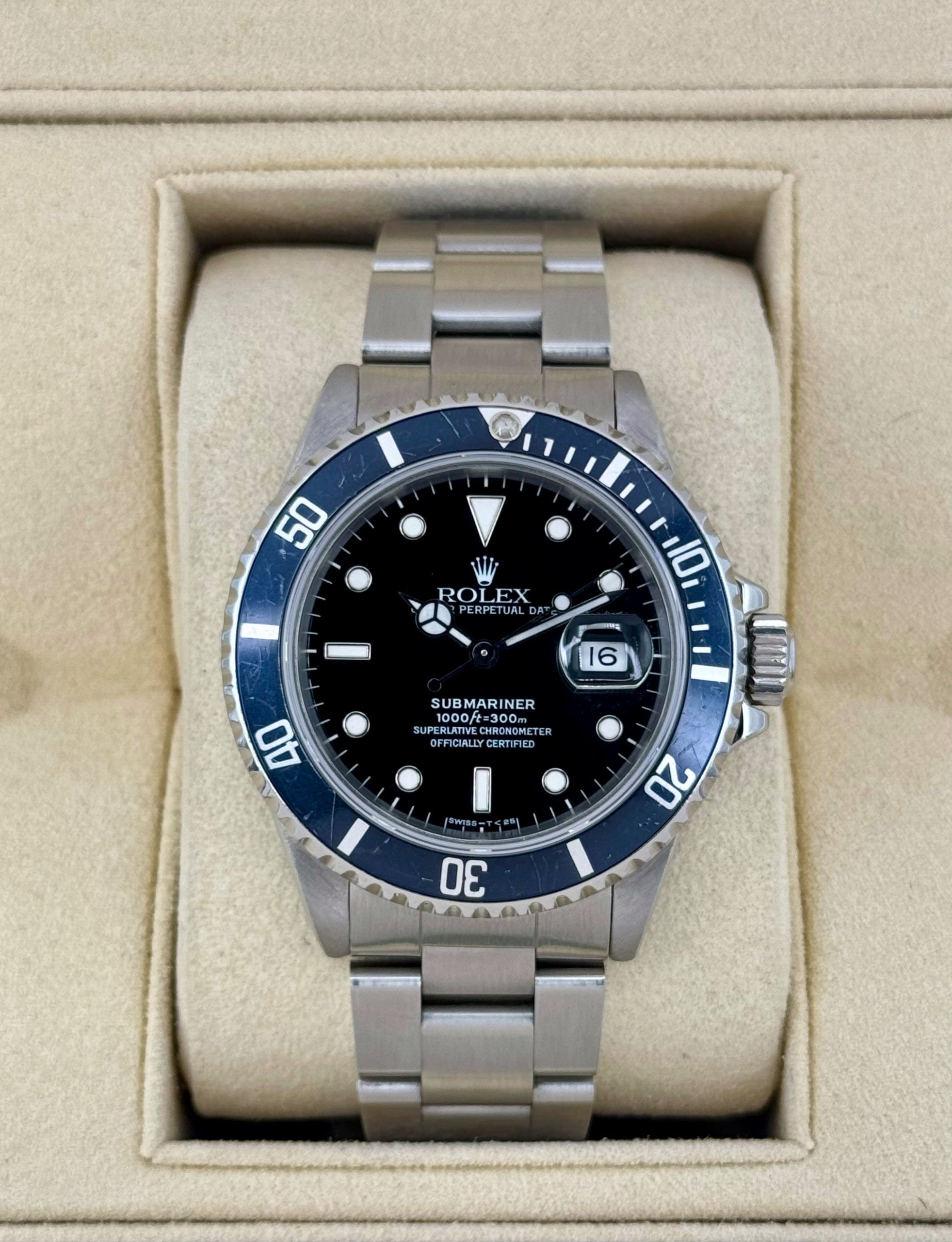 1985 Rolex Submariner 40mm 16800 Stainless Steel Black Dial