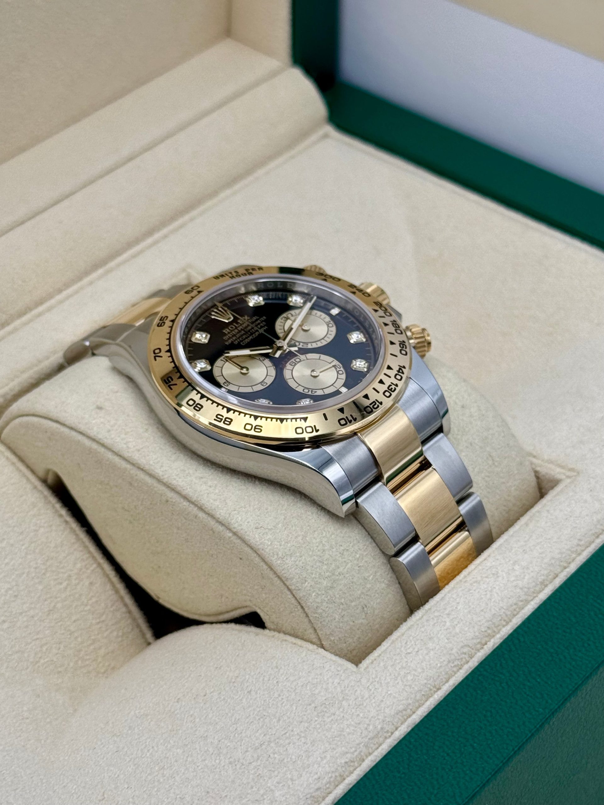 NEW 2025 Rolex Daytona 40mm 126503 Two-Tone Black Diamond Dial - Image 6