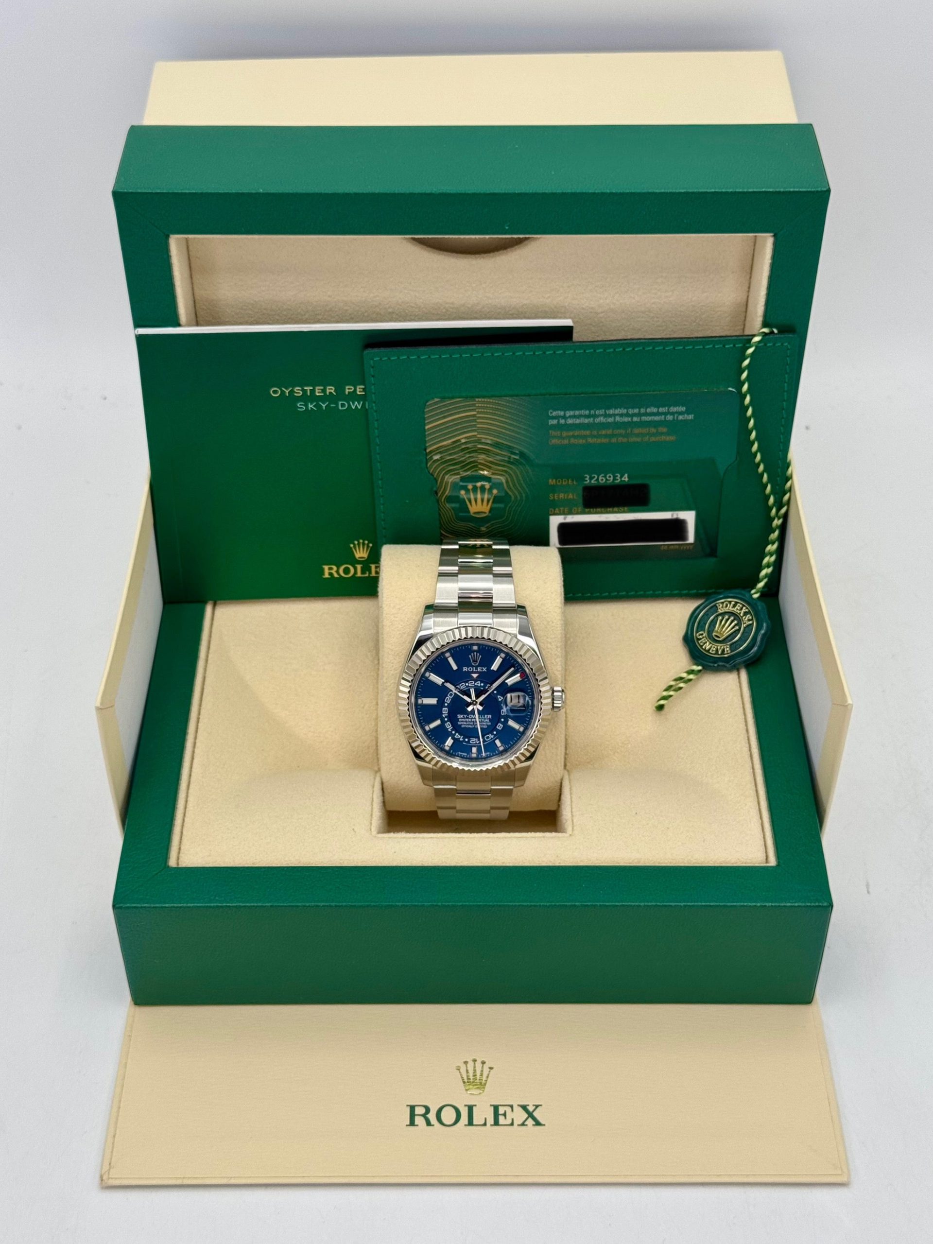2023 Rolex Sky-Dweller 42mm 326934 Oyster Blue Dial - Image 10