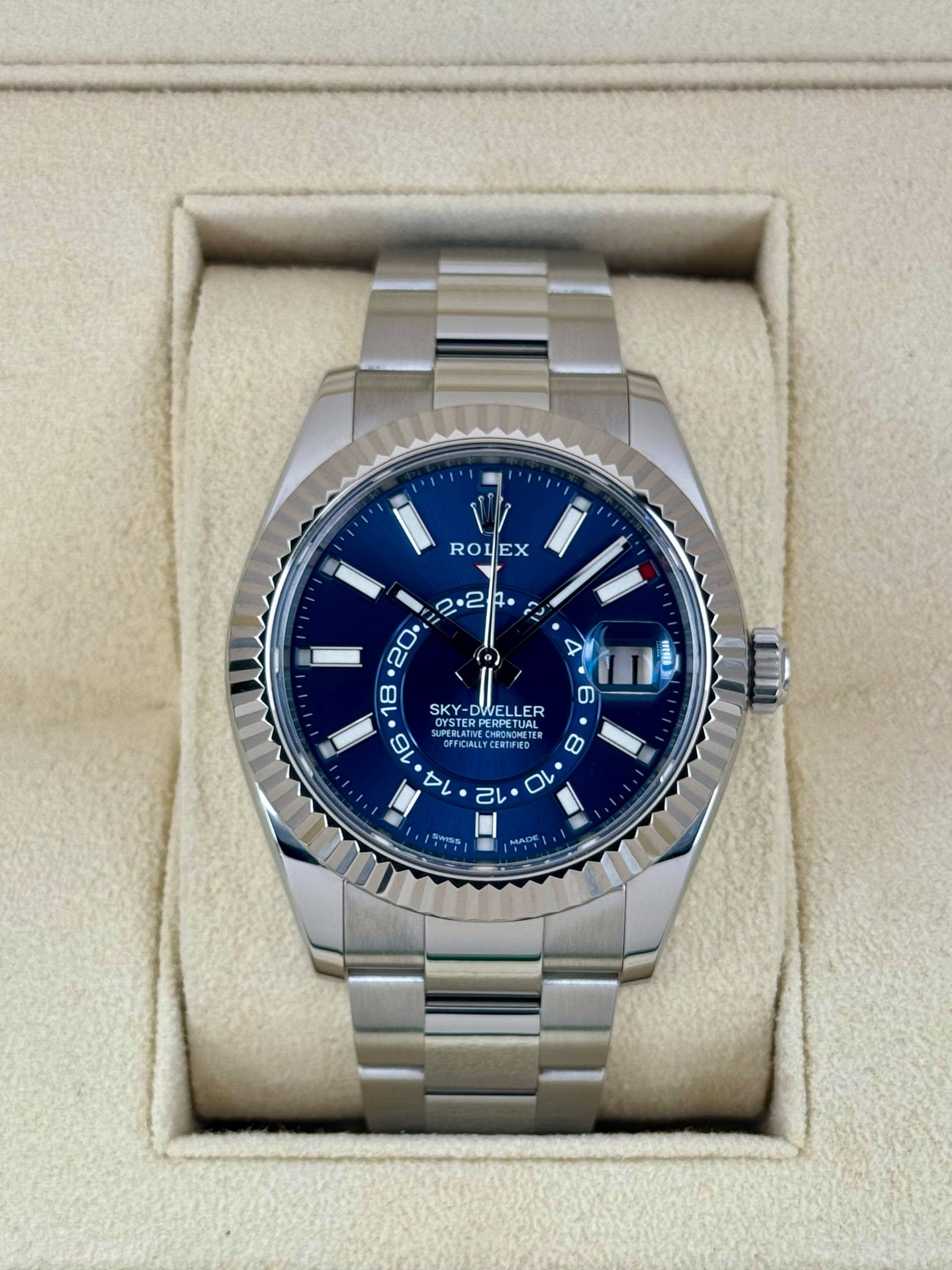 2023 Rolex Sky-Dweller 42mm 326934 Oyster Blue Dial