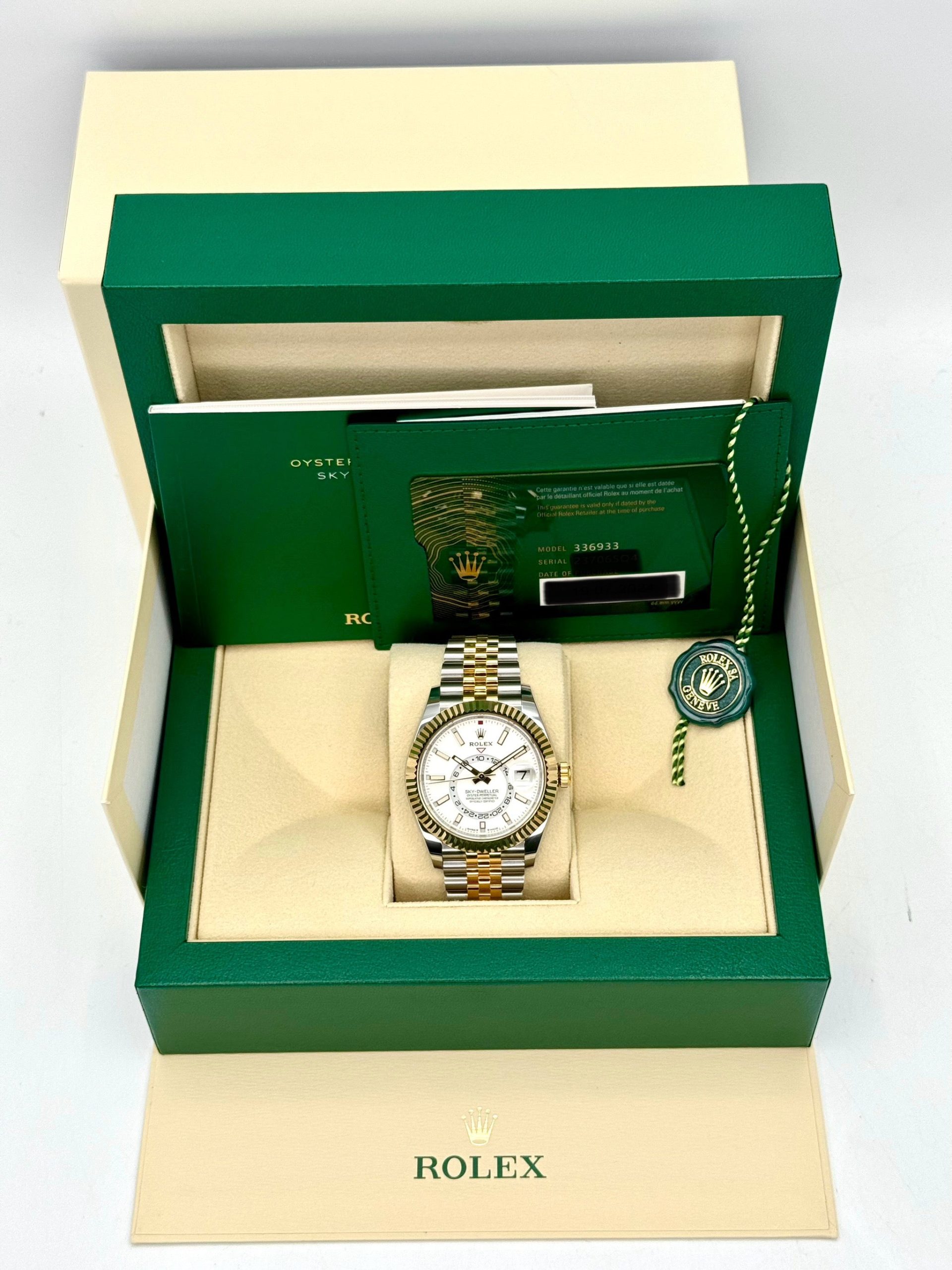 NEW 2024 Rolex Sky-Dweller 42mm 336933 Two-Tone Jubilee White Dial - Image 12