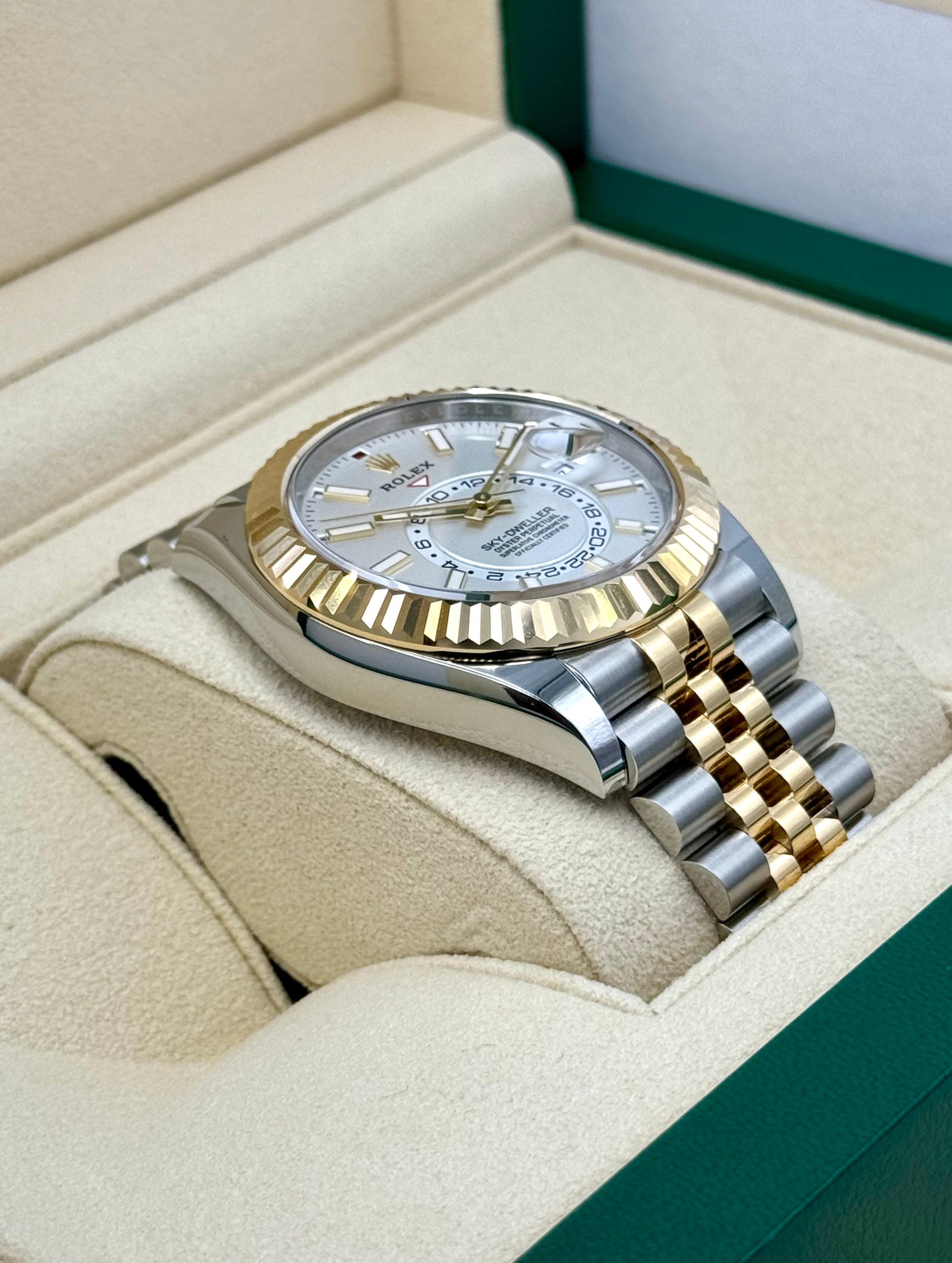 NEW 2024 Rolex Sky-Dweller 42mm 336933 Two-Tone Jubilee White Dial - Image 6