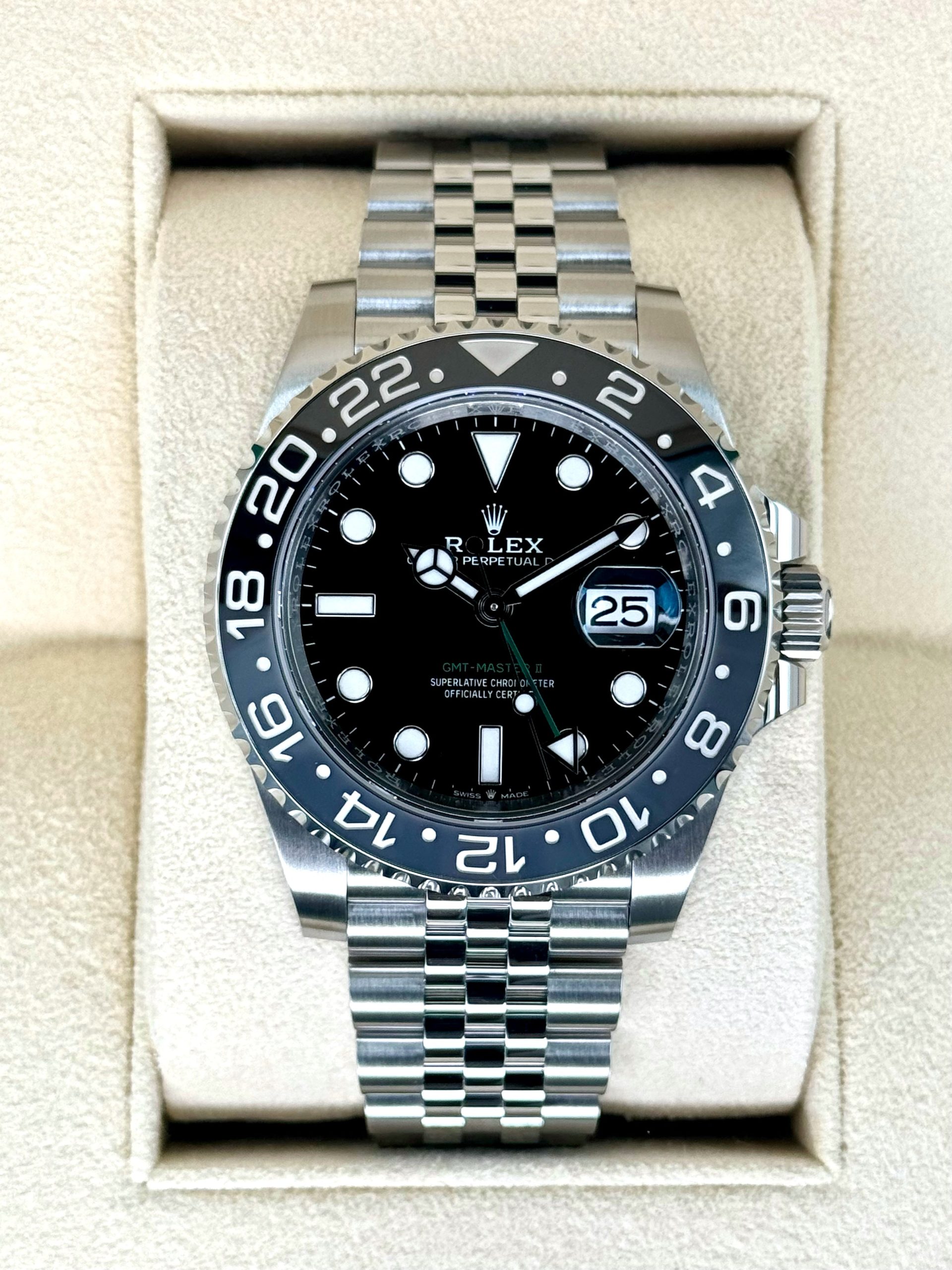 NEW 2024 Rolex GMT-Master II "Bruce Wayne" 40mm 126710GRNR Jubilee