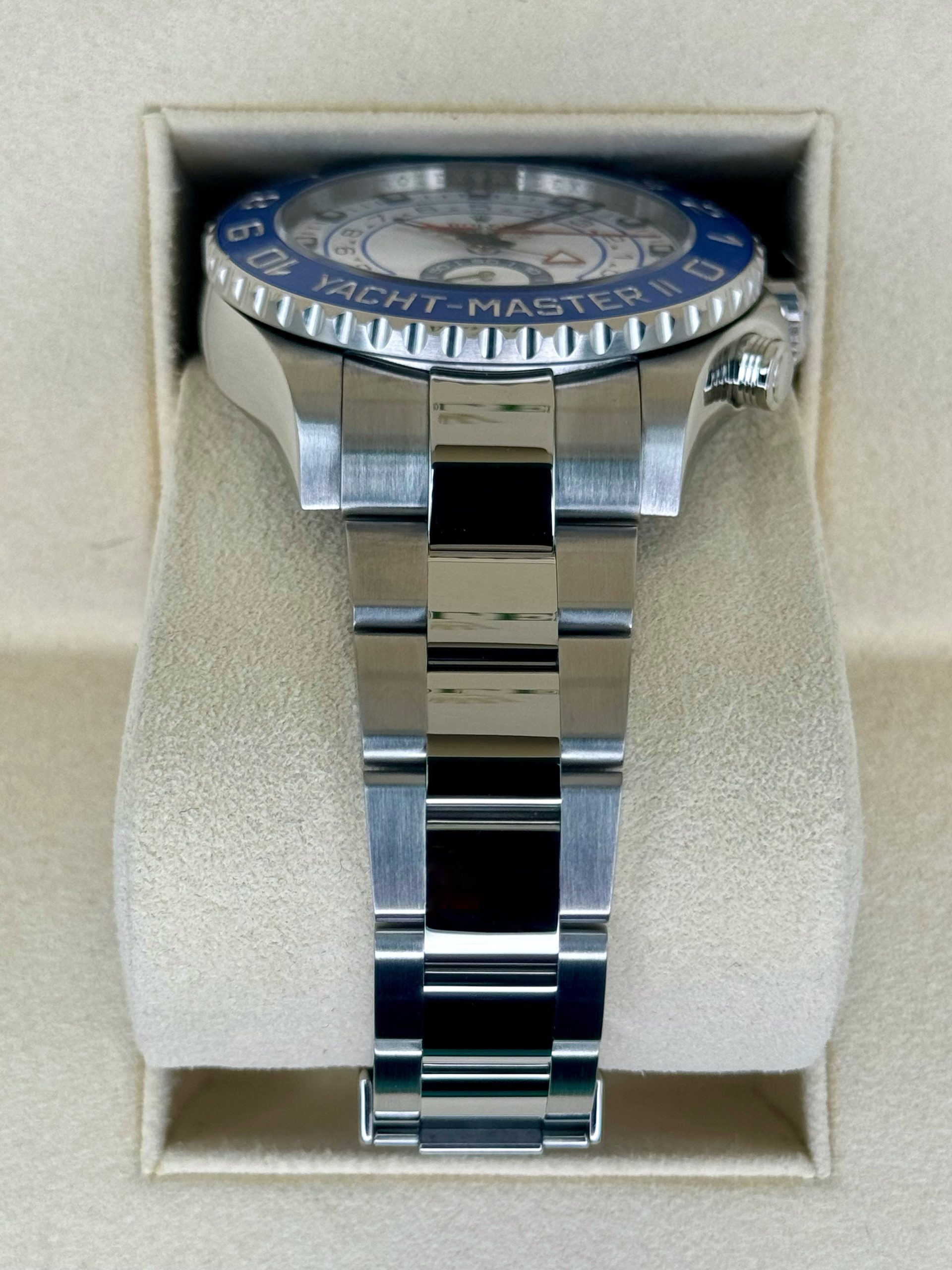 2016 Rolex Yacht-Master II 44mm 116680 Stainless Steel White Dial - Image 3