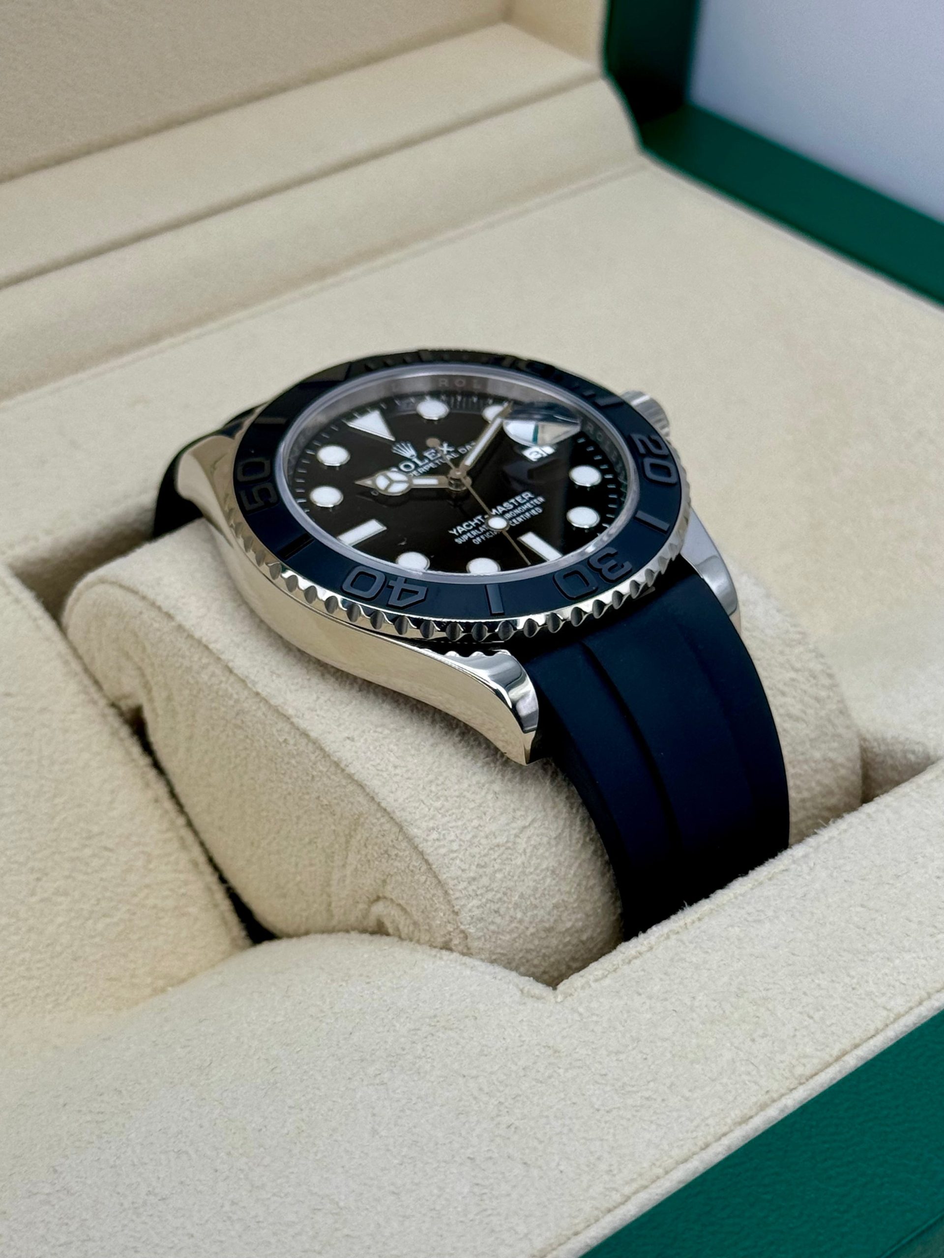 2023 Rolex Yacht-Master 42mm 226659 White Gold Oysterflex Black Dial - Image 6