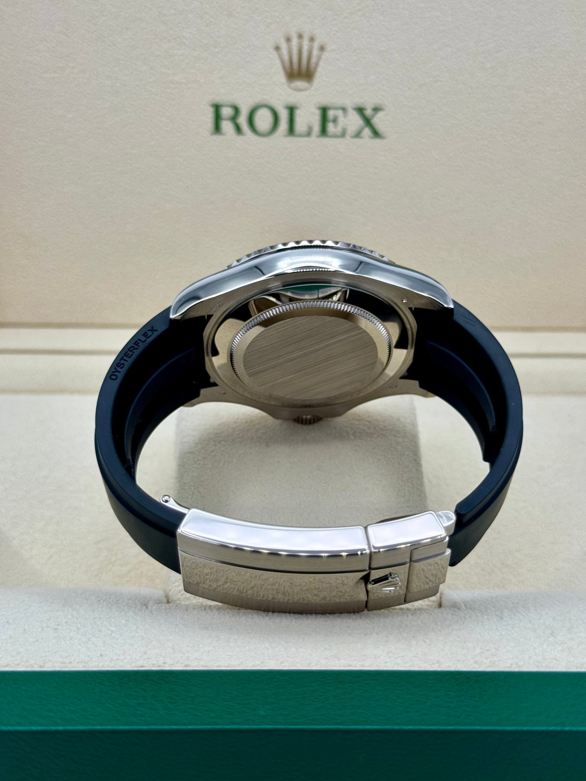 2023 Rolex Yacht-Master 42mm 226659 White Gold Oysterflex Black Dial - Image 10