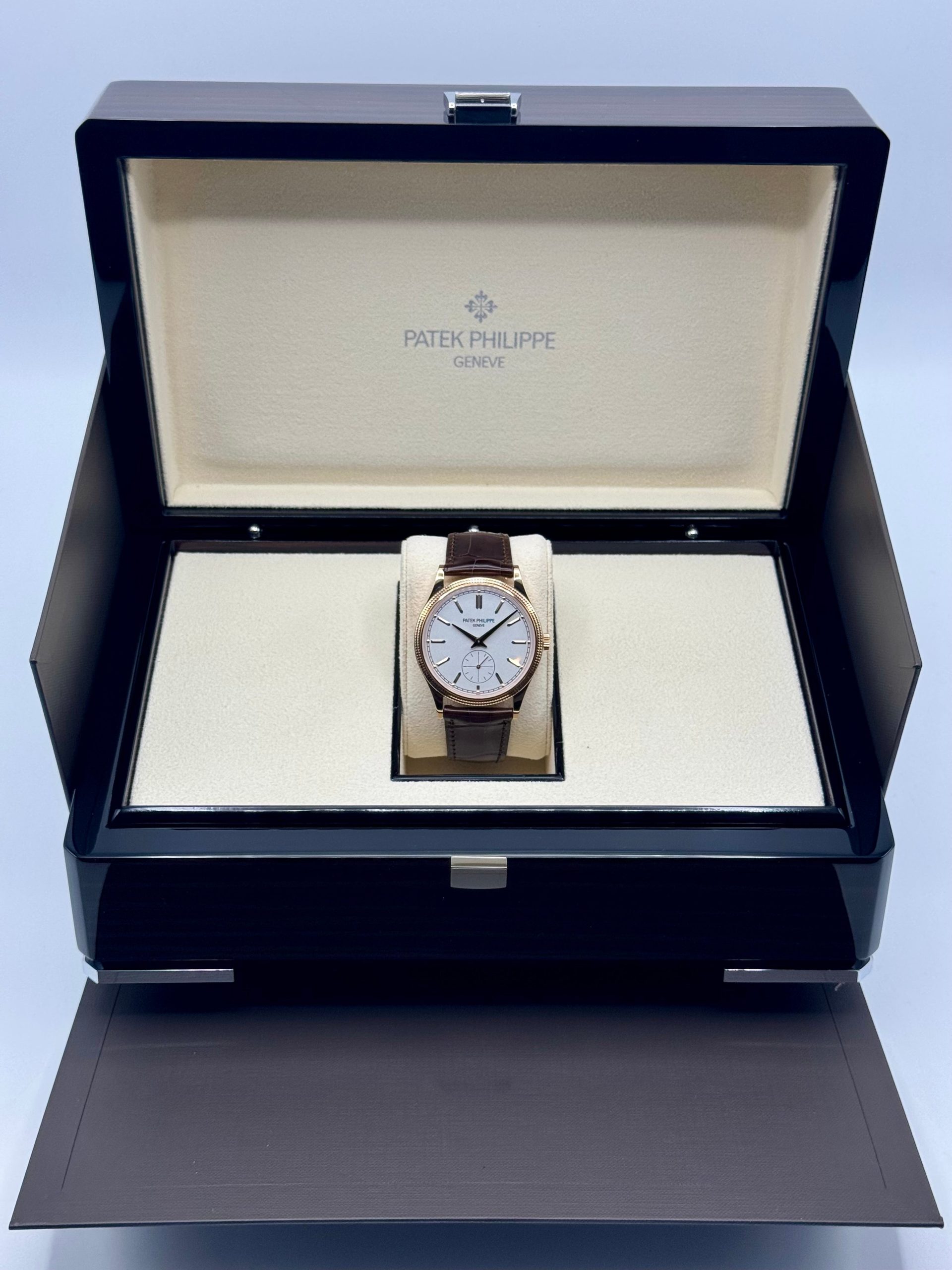 Patek Philippe Calatrava 40mm 6119R Rose Gold White Dial - Image 10