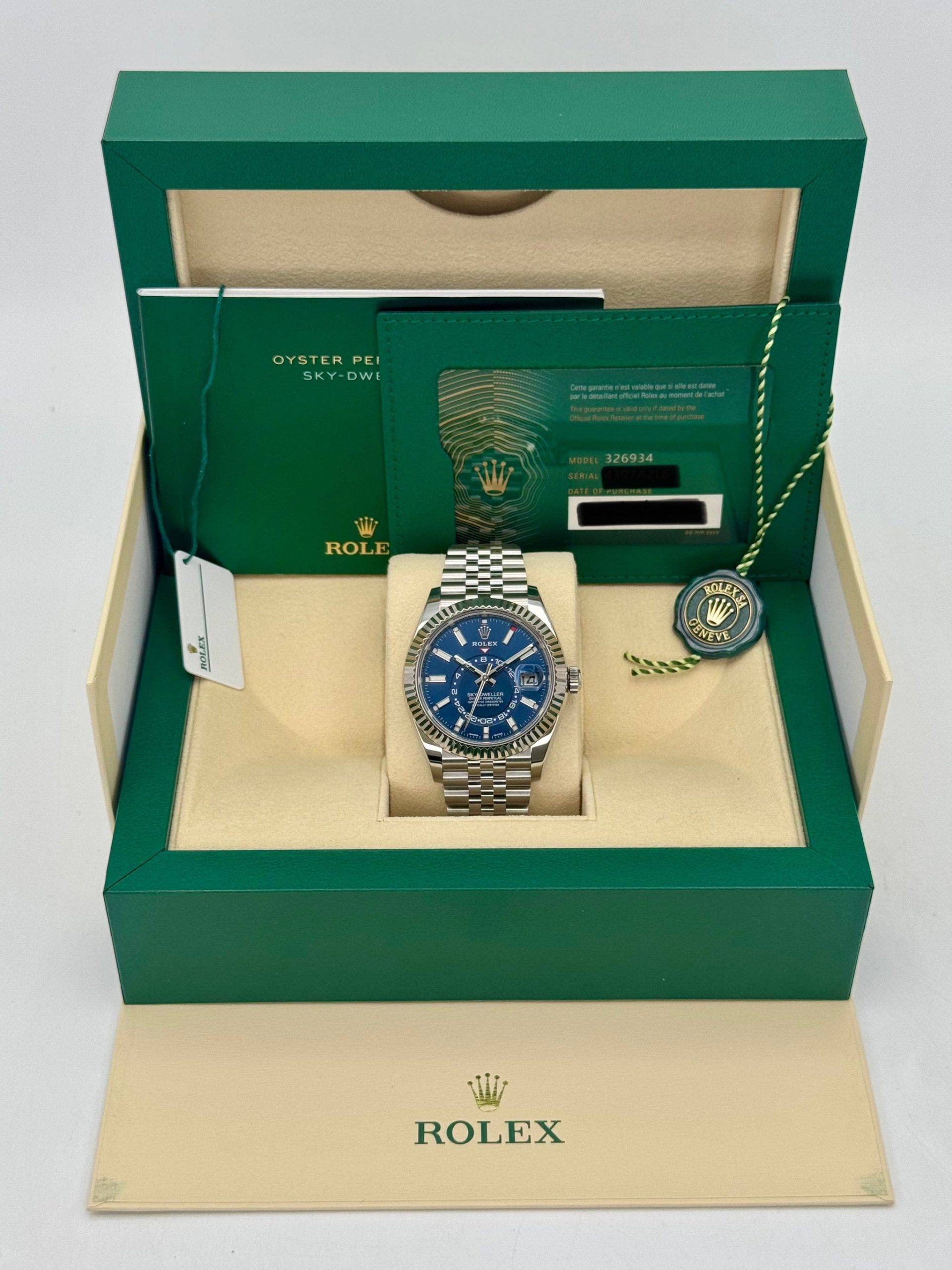 2022 Sky-Dweller 42mm 326934 Stainless Steel Jubilee Blue Dial - Image 9