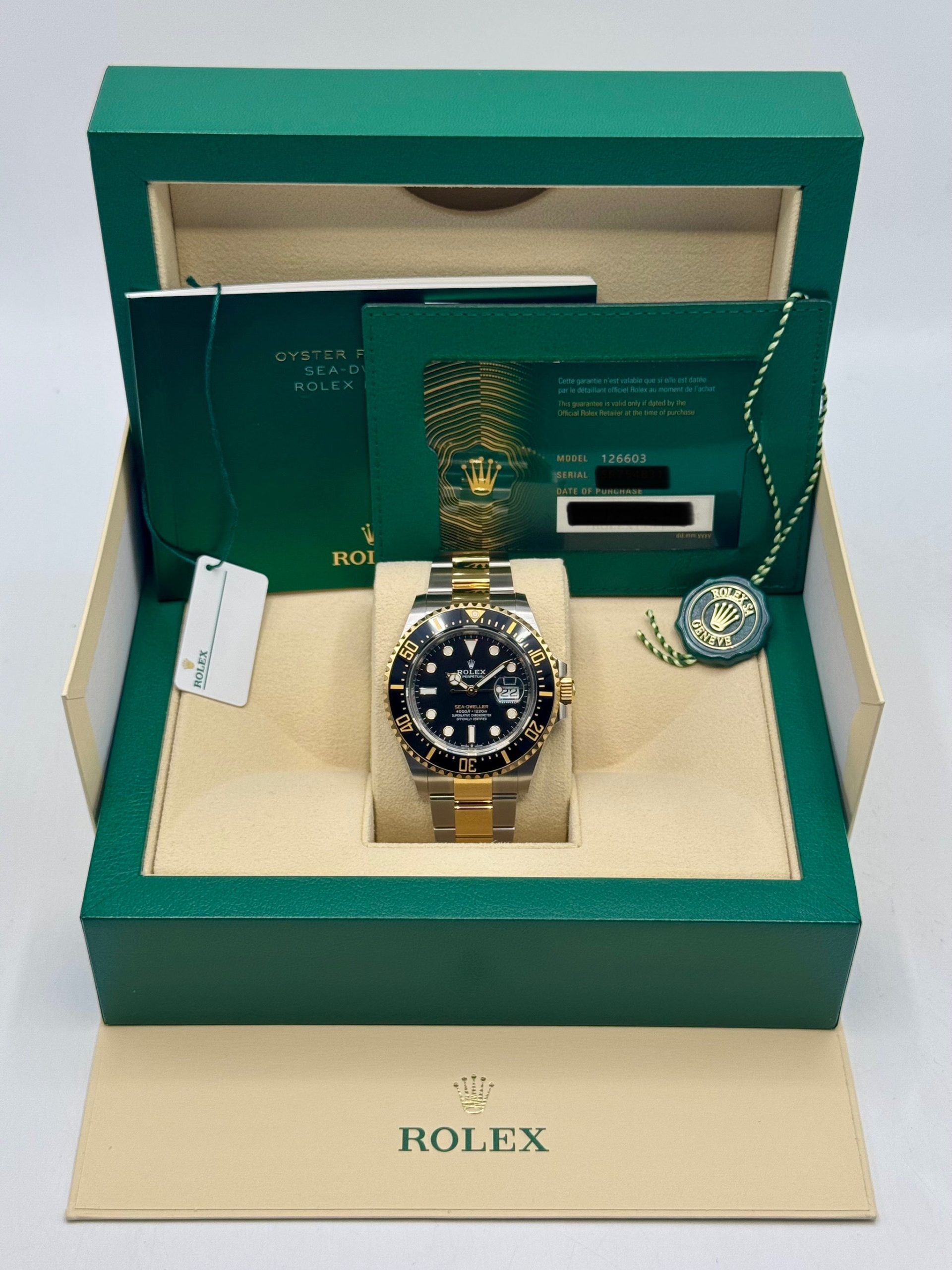 New 2024 Rolex Sea-Dweller 43mm 126603 Two-Tone Black Dial - Image 9