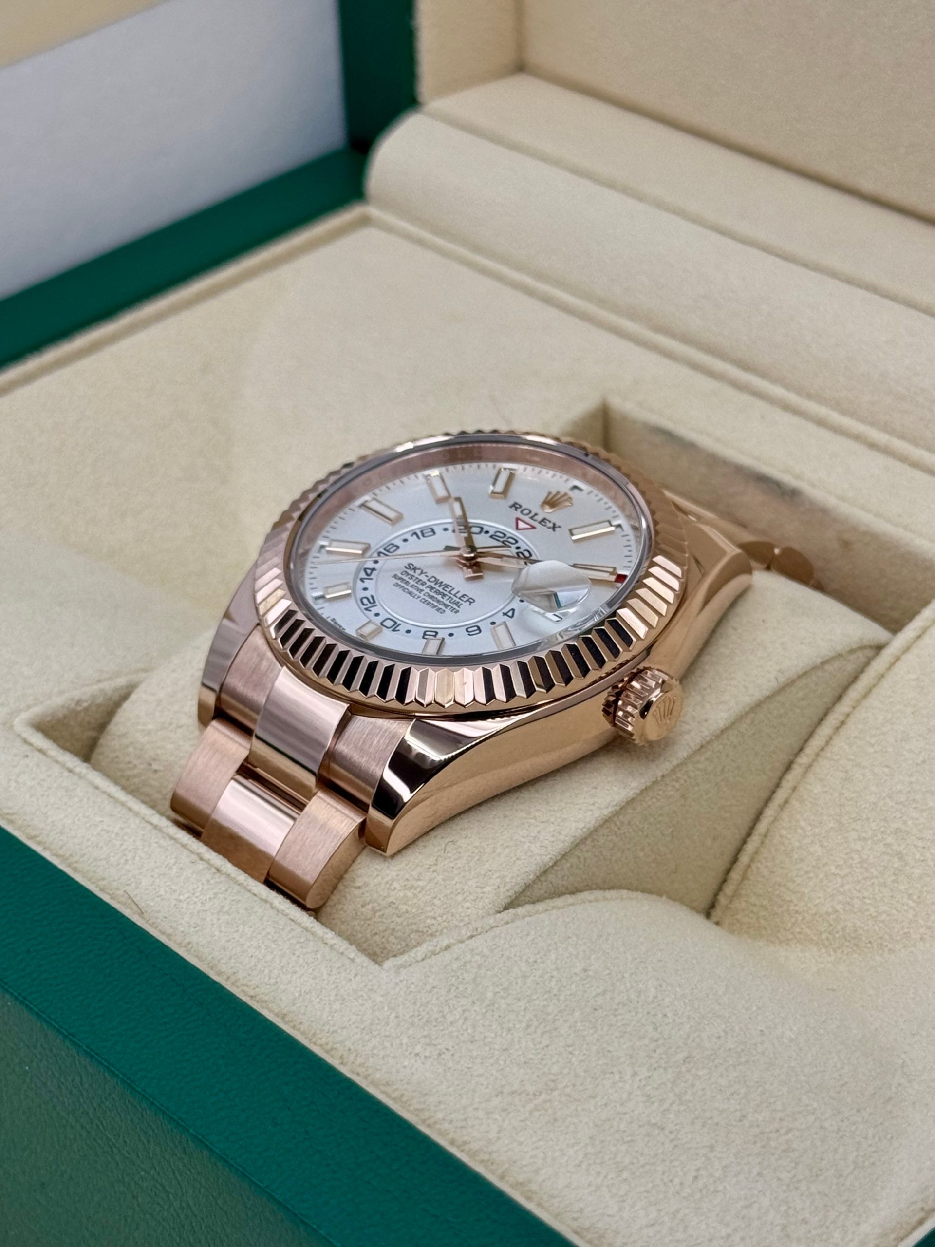 2023 Rolex Sky-Dweller 42mm 326935 Rose Gold White Dial - Image 5
